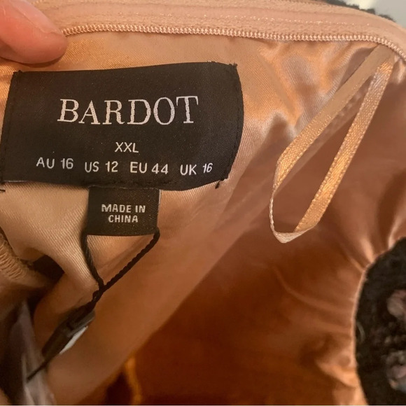 Bardot Zendaya Mini Lace Dress In Black size 12 NWT - Picture 13 of 13